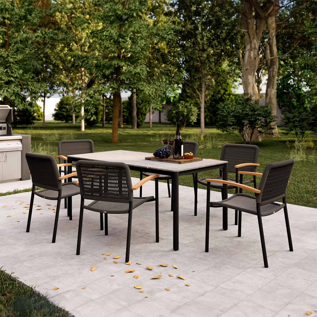 Himmel Outdoor Dining Armchair (Set of 2)