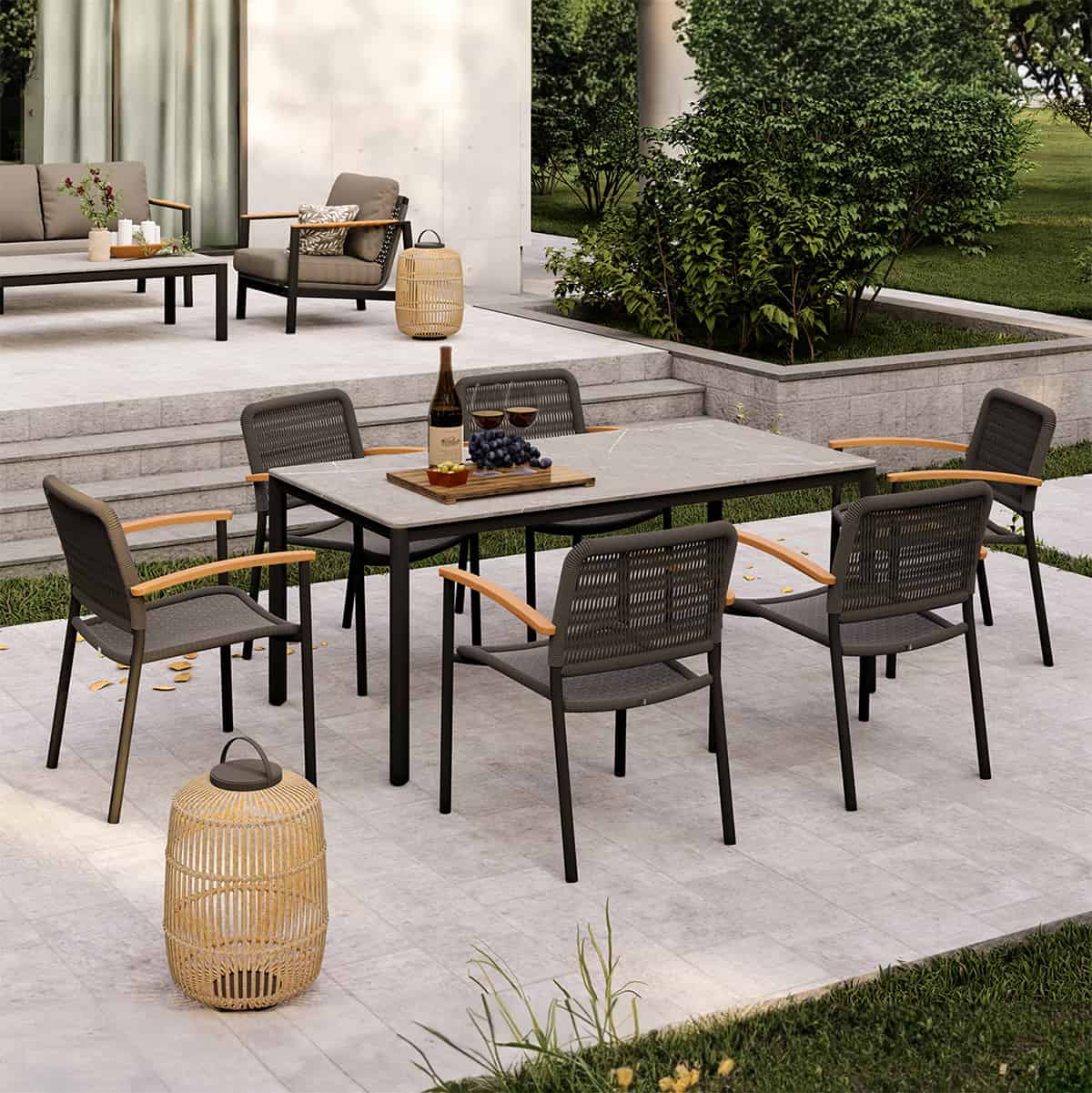 Himmel Outdoor Dining Armchair (Set of 2)