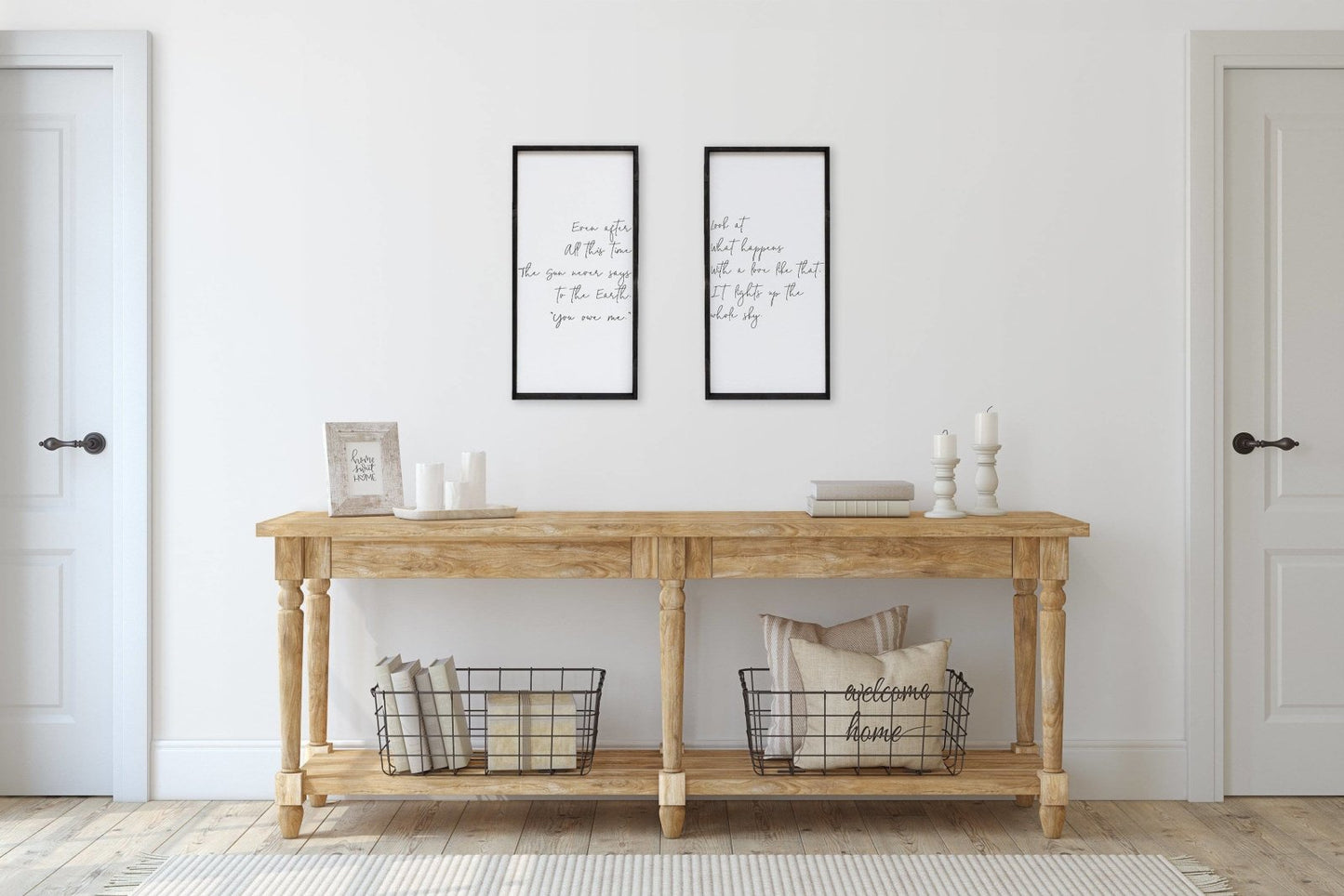 Even After All This Time/Look At What Happens Matching Pair Wood Signs
