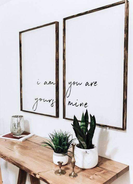 I Am Yours, You Are Mine Set Wood Sign(S)