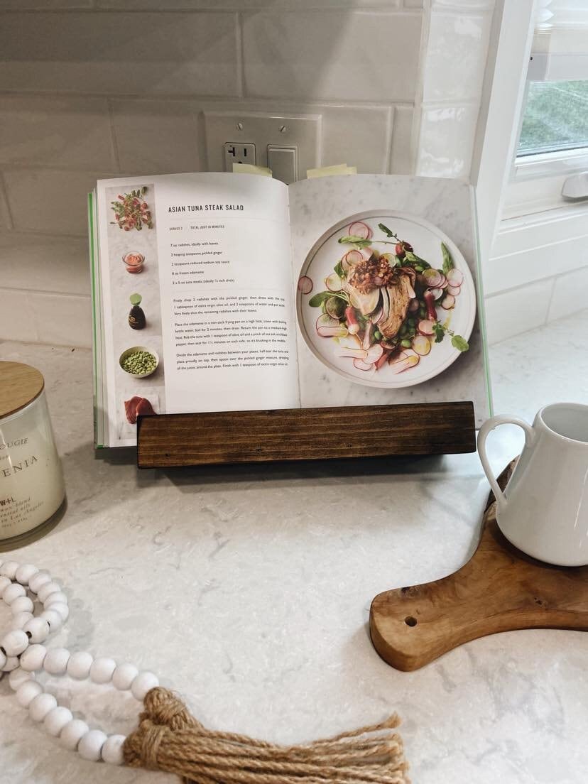 Wooden Cookbook Stand