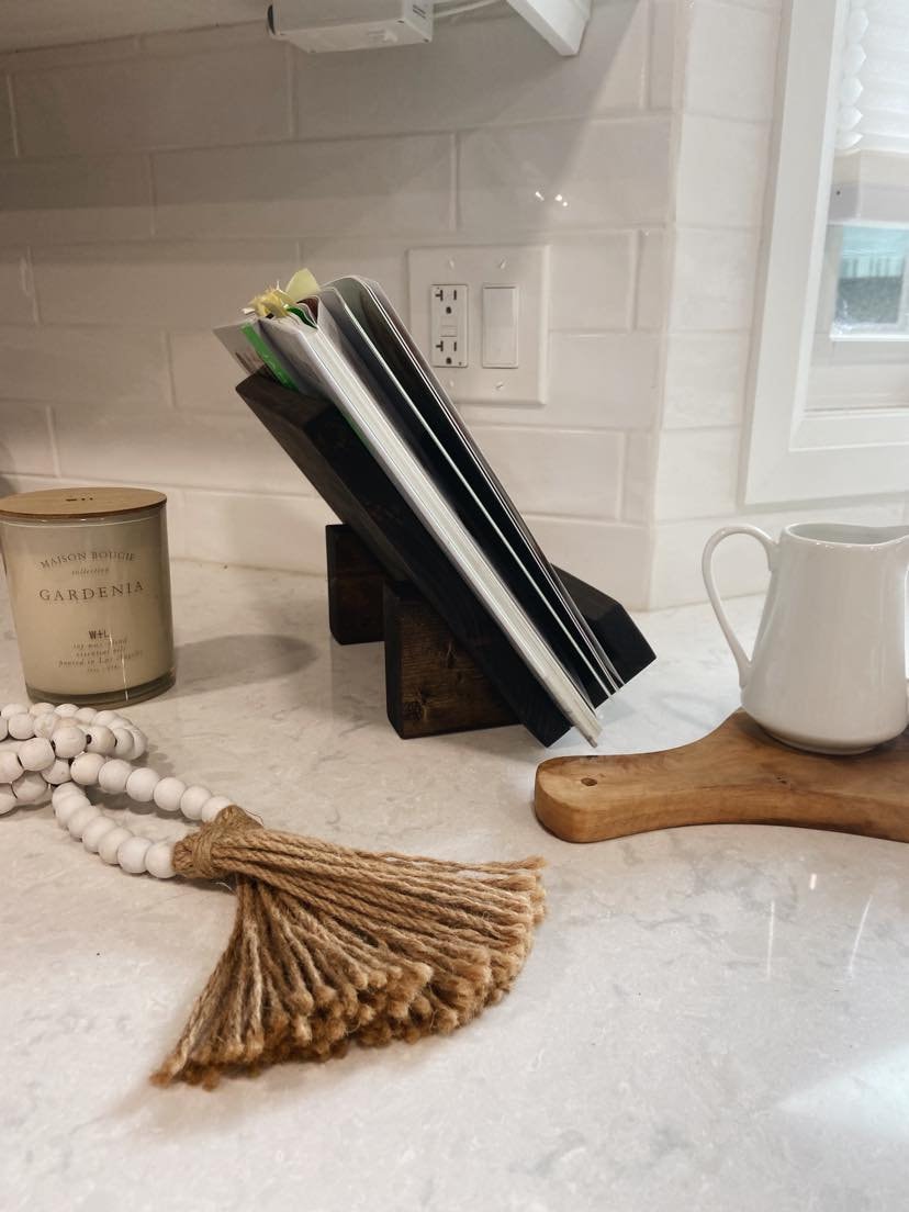Wooden Cookbook Stand