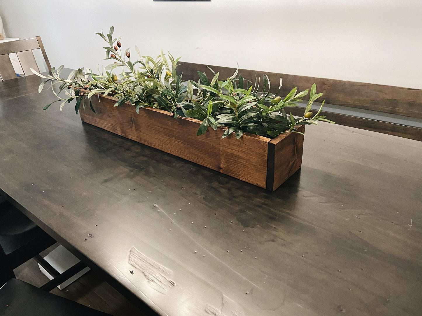 Large Wooden Centrepiece Box
