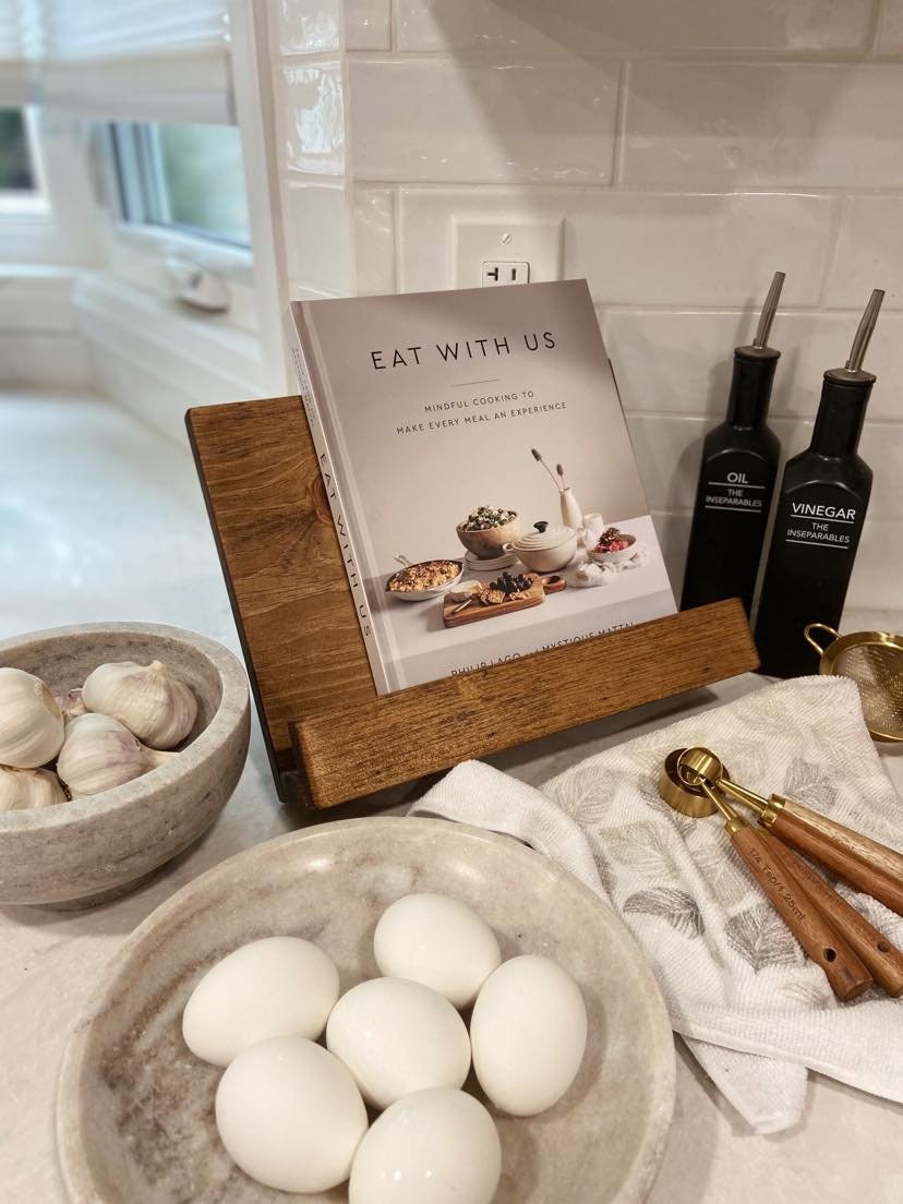 Wooden Cookbook Stand