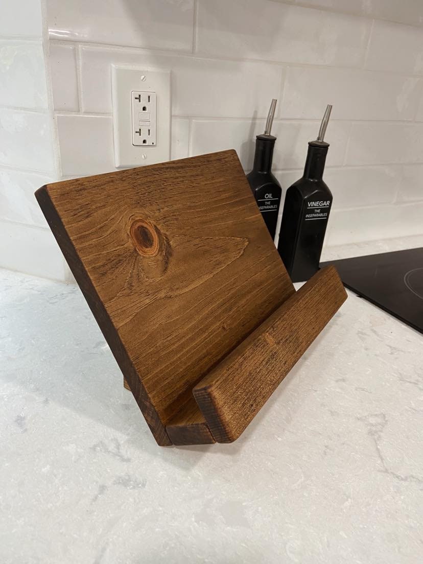 Wooden Cookbook Stand