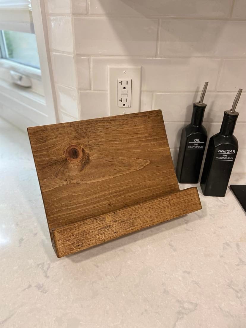 Wooden Cookbook Stand
