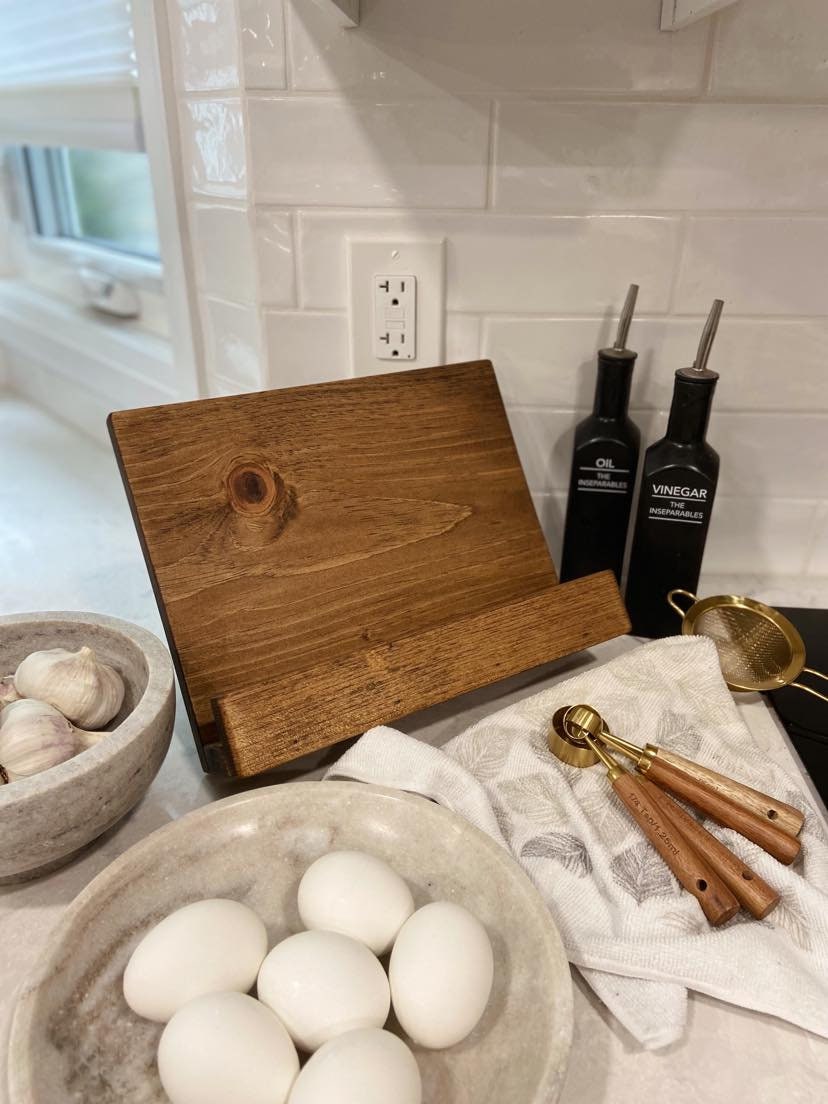 Wooden Cookbook Stand