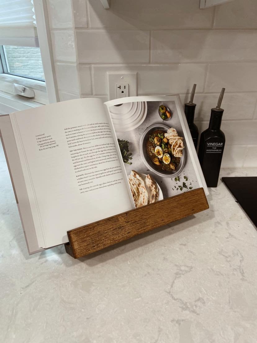 Wooden Cookbook Stand