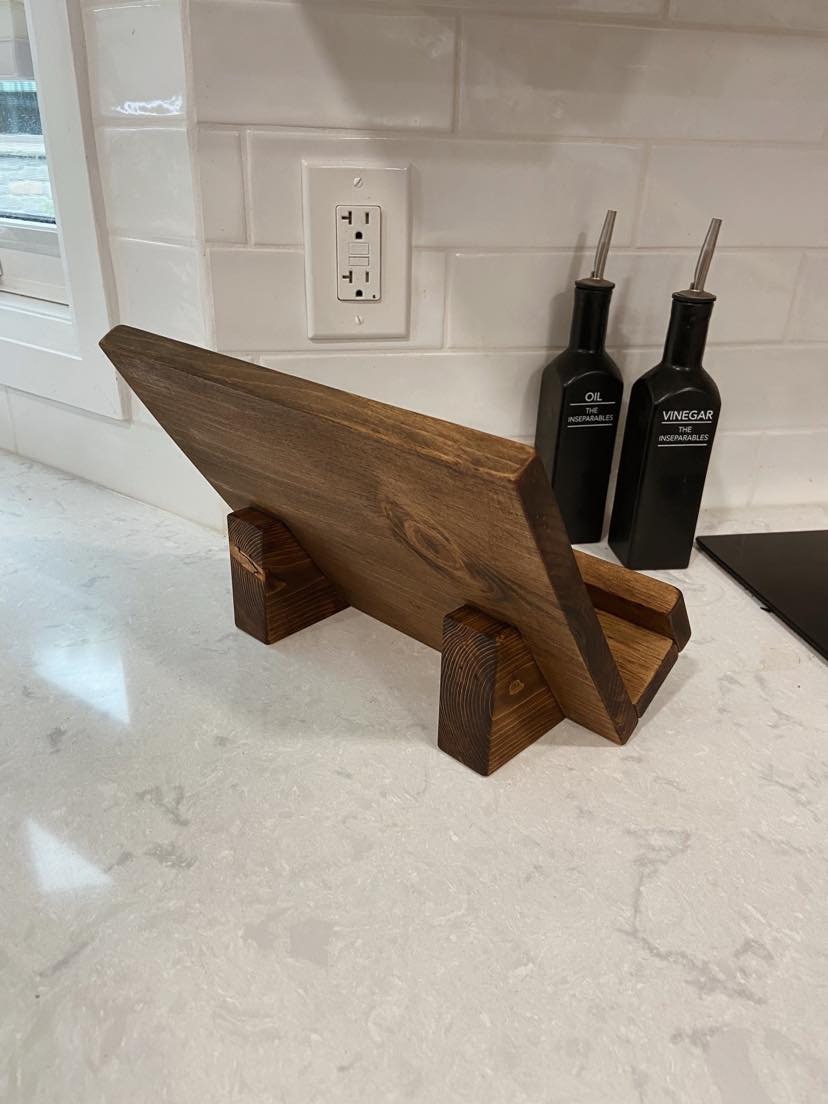 Wooden Cookbook Stand