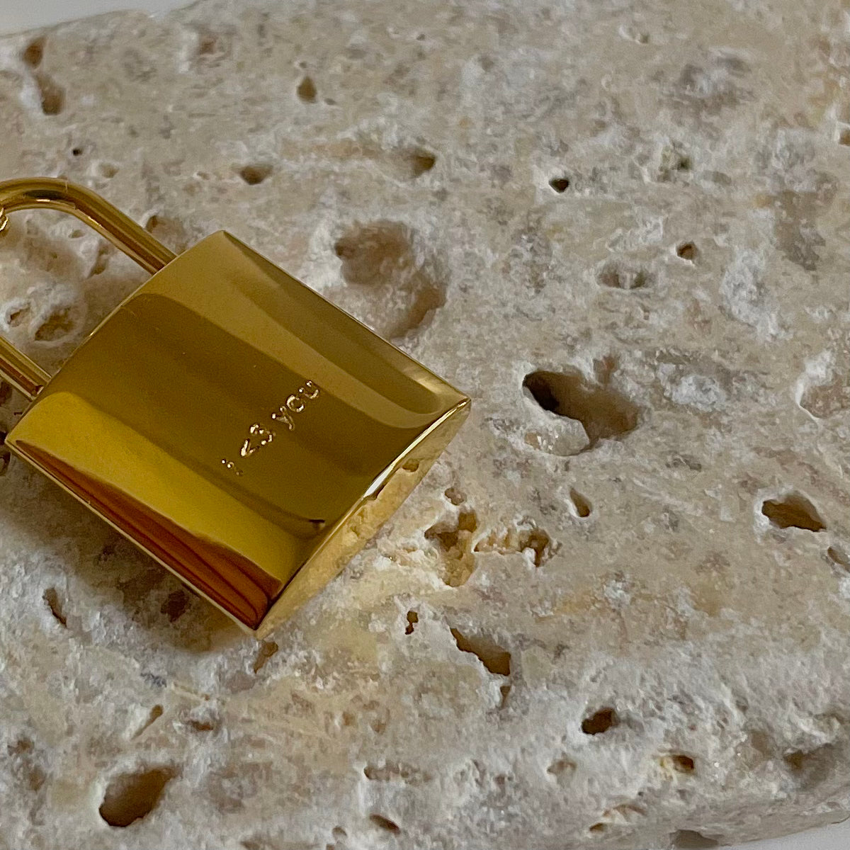 Lock of Love Necklace- Gold