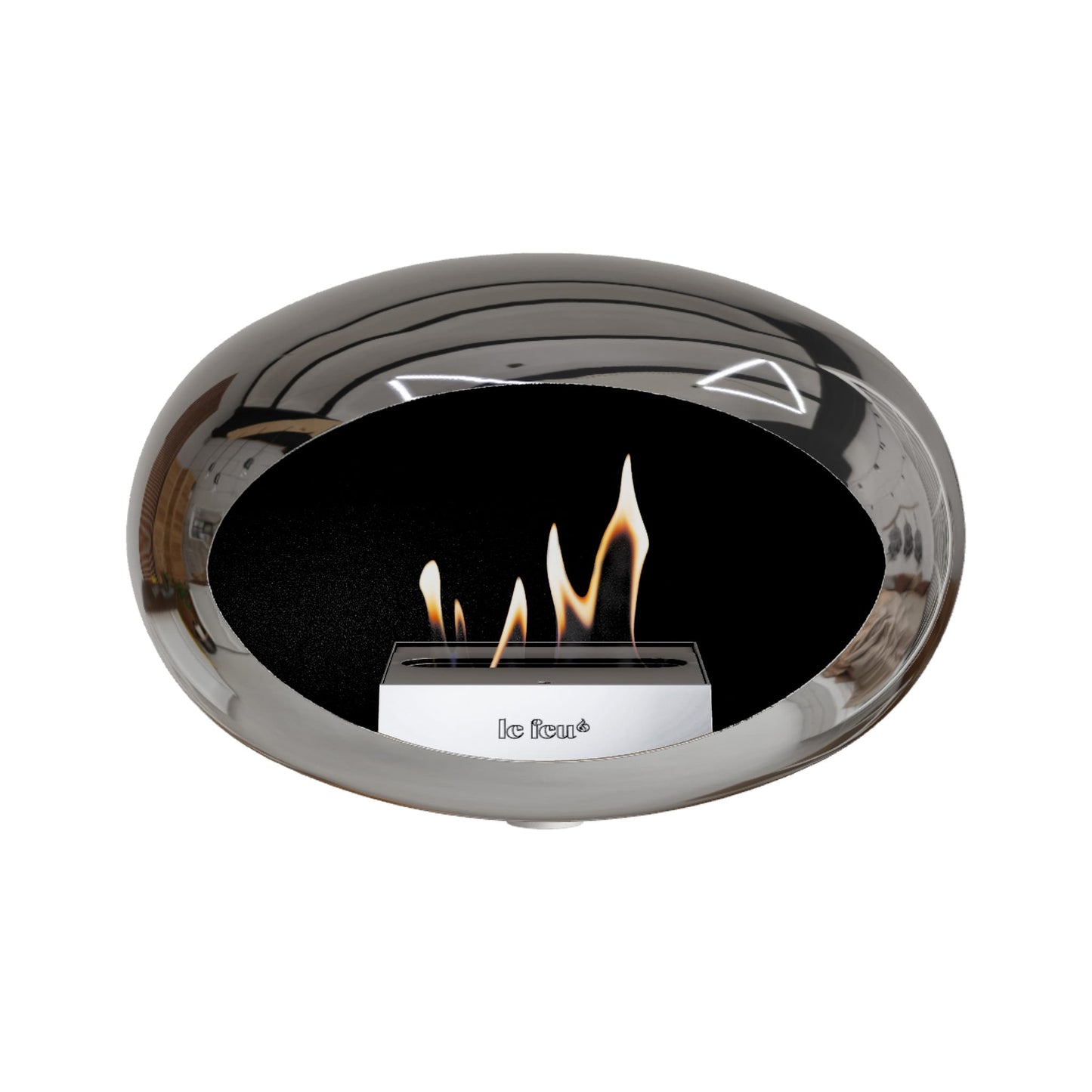 Le Feu Wall Dome <br>Chromed Silver