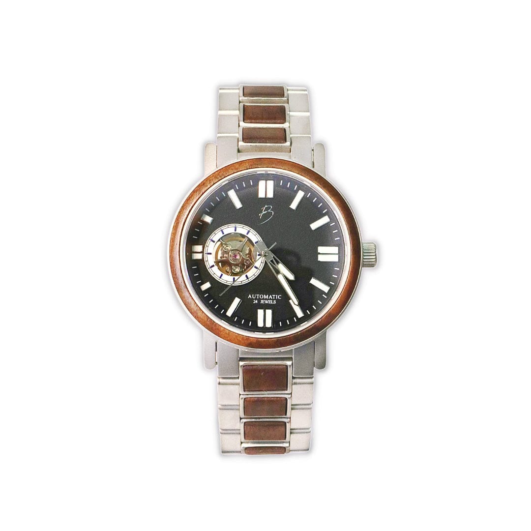 Montre Copernic en bois de noyer