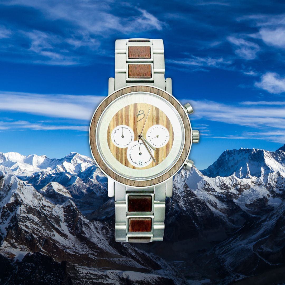 Montre Harrison en bois de noyer