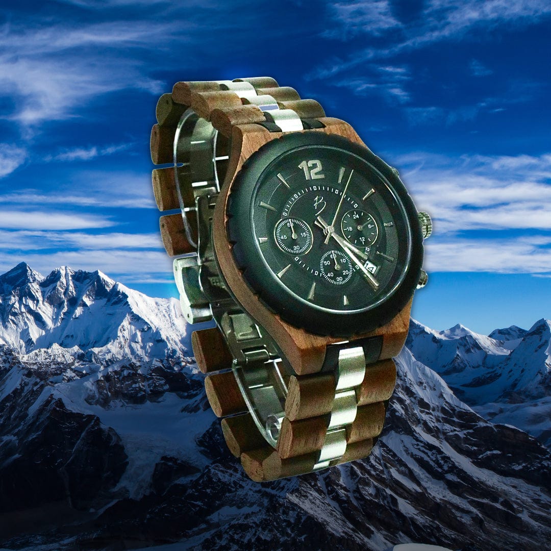 Montre Le Roy en bois de noyer