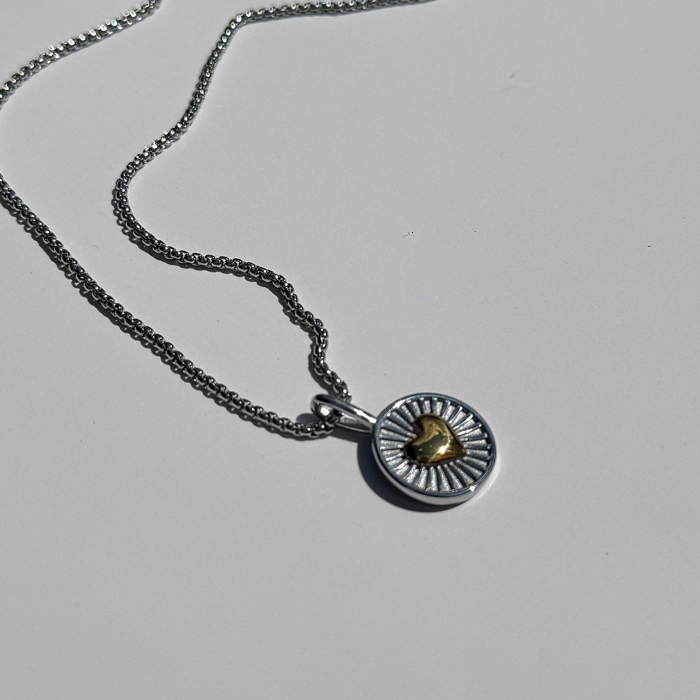 Mi Amor Necklace- Silver