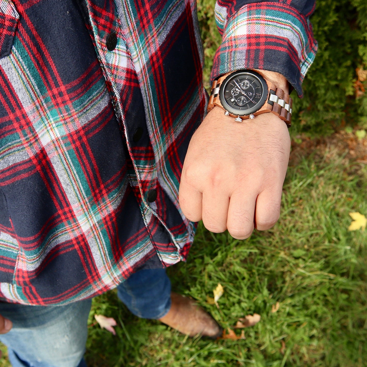 Montre Le Roy en bois de noyer