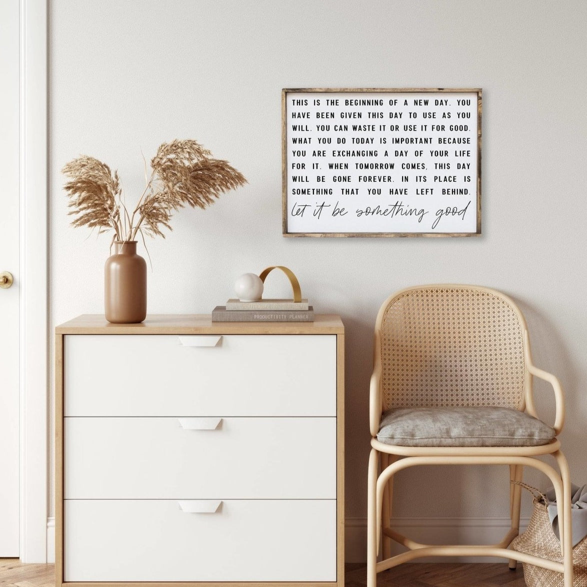 This Is The Beginning Of A New Day Wood Sign