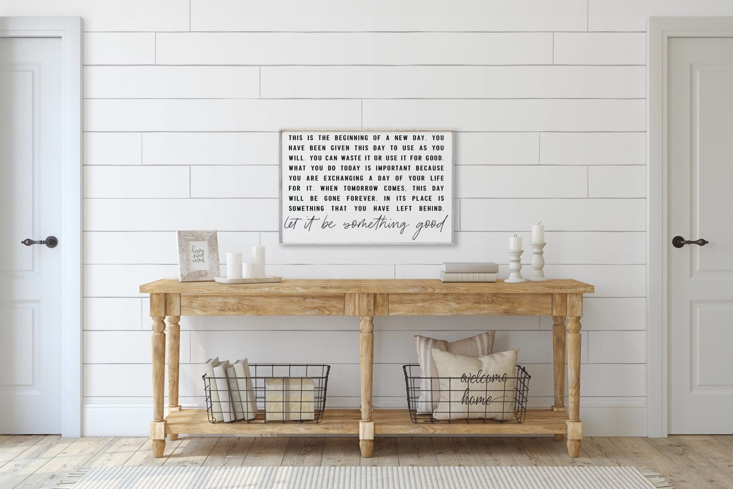 This Is The Beginning Of A New Day Wood Sign