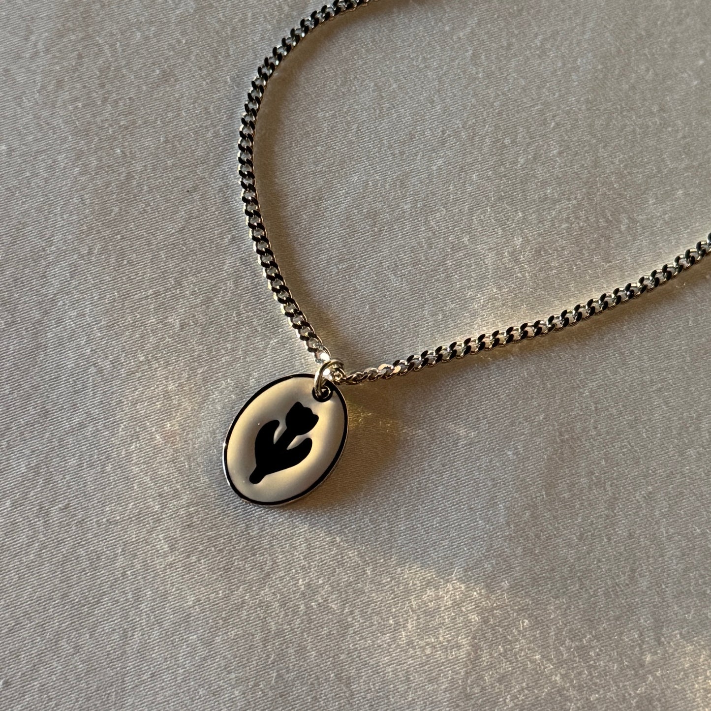Tulipe Necklace- Silver
