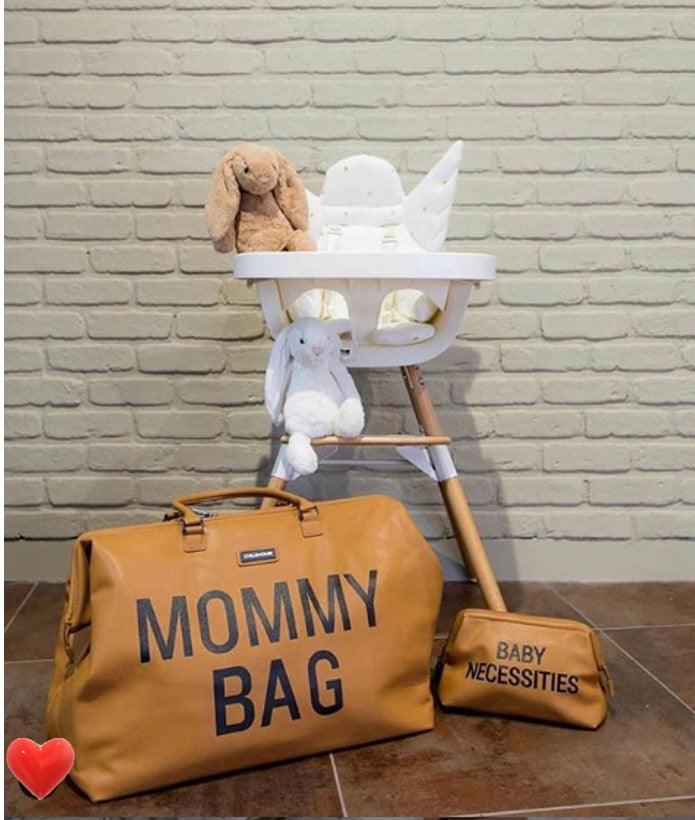 MOMMY BAG LEATHERLOOK BROWN