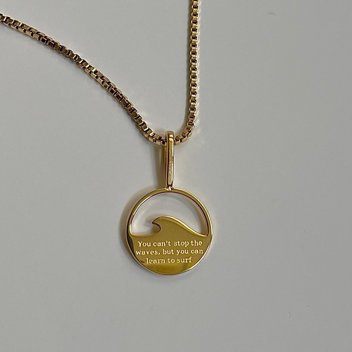 Wave Necklace- Gold