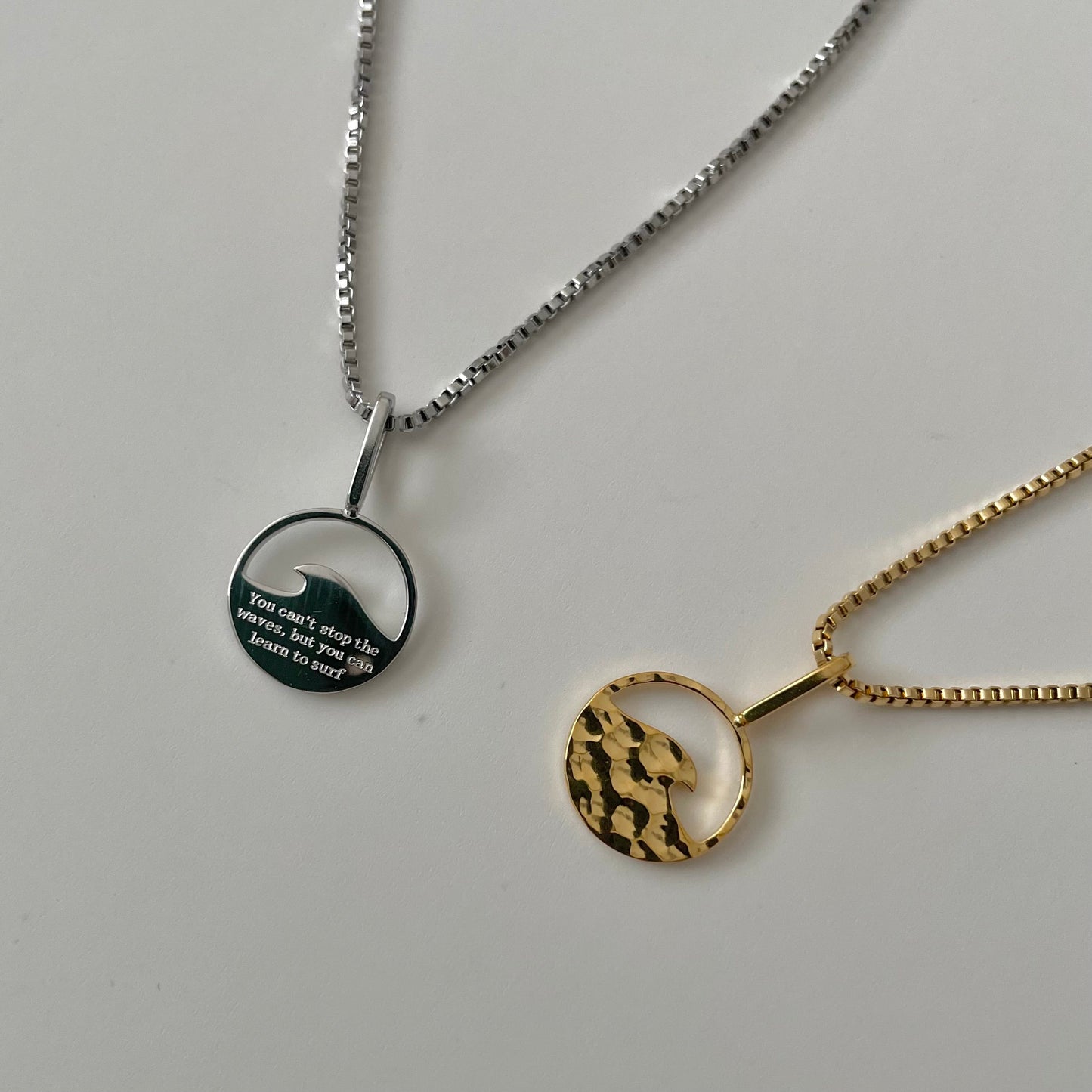 Wave Necklace- Silver