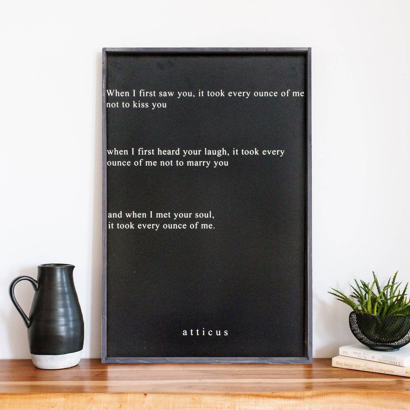 When I First Saw You ... Wood Sign