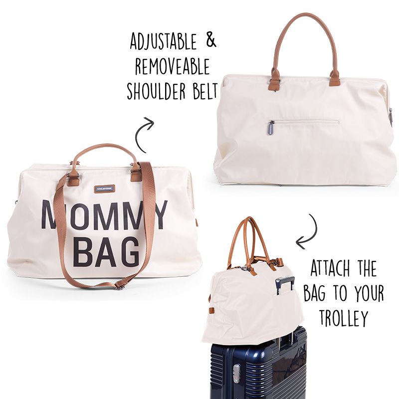 Serene & Stylish Off-White Mommy Bag