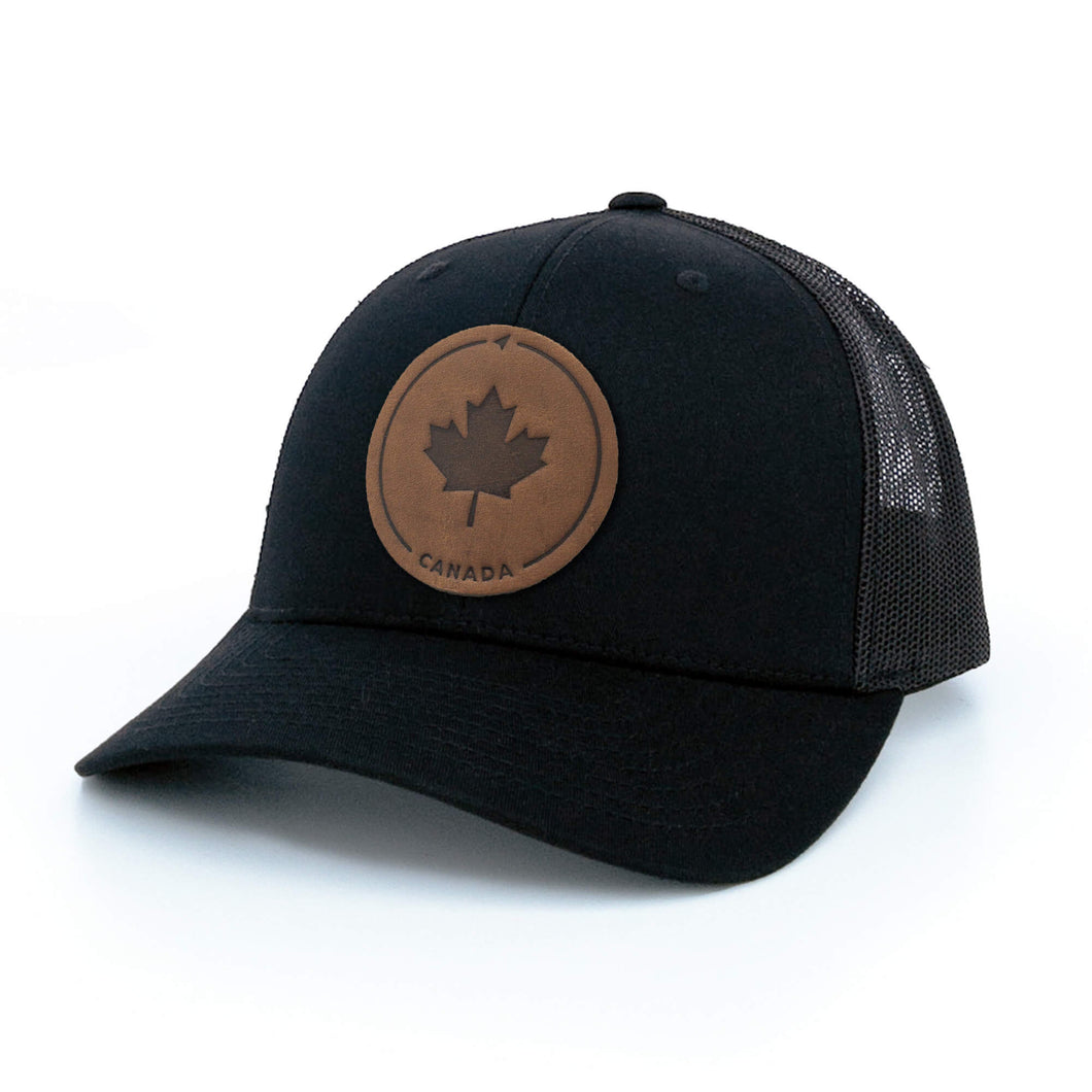 Maple Leaf Leather Patch Hat