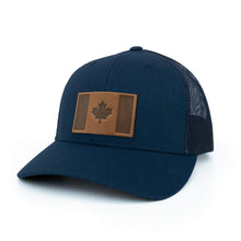 Load image into Gallery viewer, Canada Flag Leather Patch Hat
