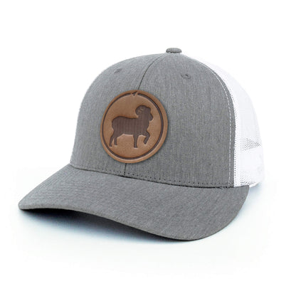 Bighorn Sheep Leather Patch Hat