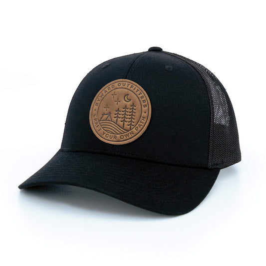 Stellar Night Leather Patch Hat