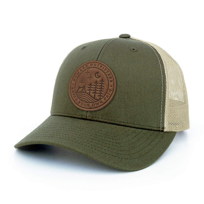 Stellar Night Leather Patch Hat