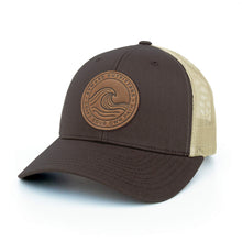 Load image into Gallery viewer, Rolling Wave Leather Patch Hat
