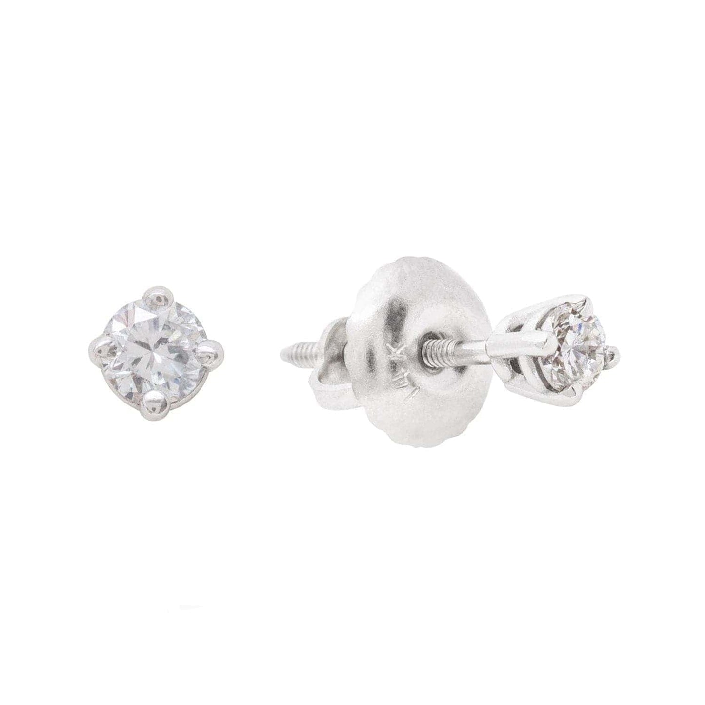 Boucles d'oreilles Classiques en or 14K et diamants
