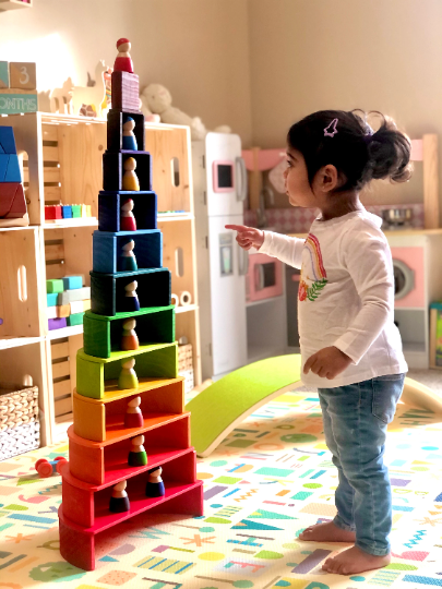 Large Rainbow Stacker Bundle - Rainbow Stacking toy