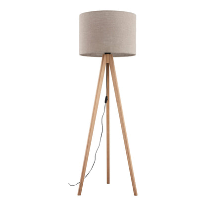 GRAND Pine Linen Floor Lamp