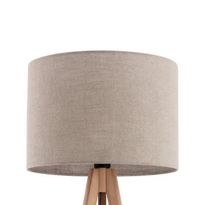 GRAND Pine Linen Floor Lamp