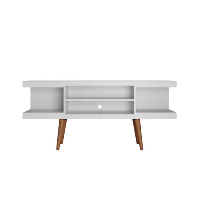 Eureka Modern 53.14" TV Stand with 4 Shelves - White