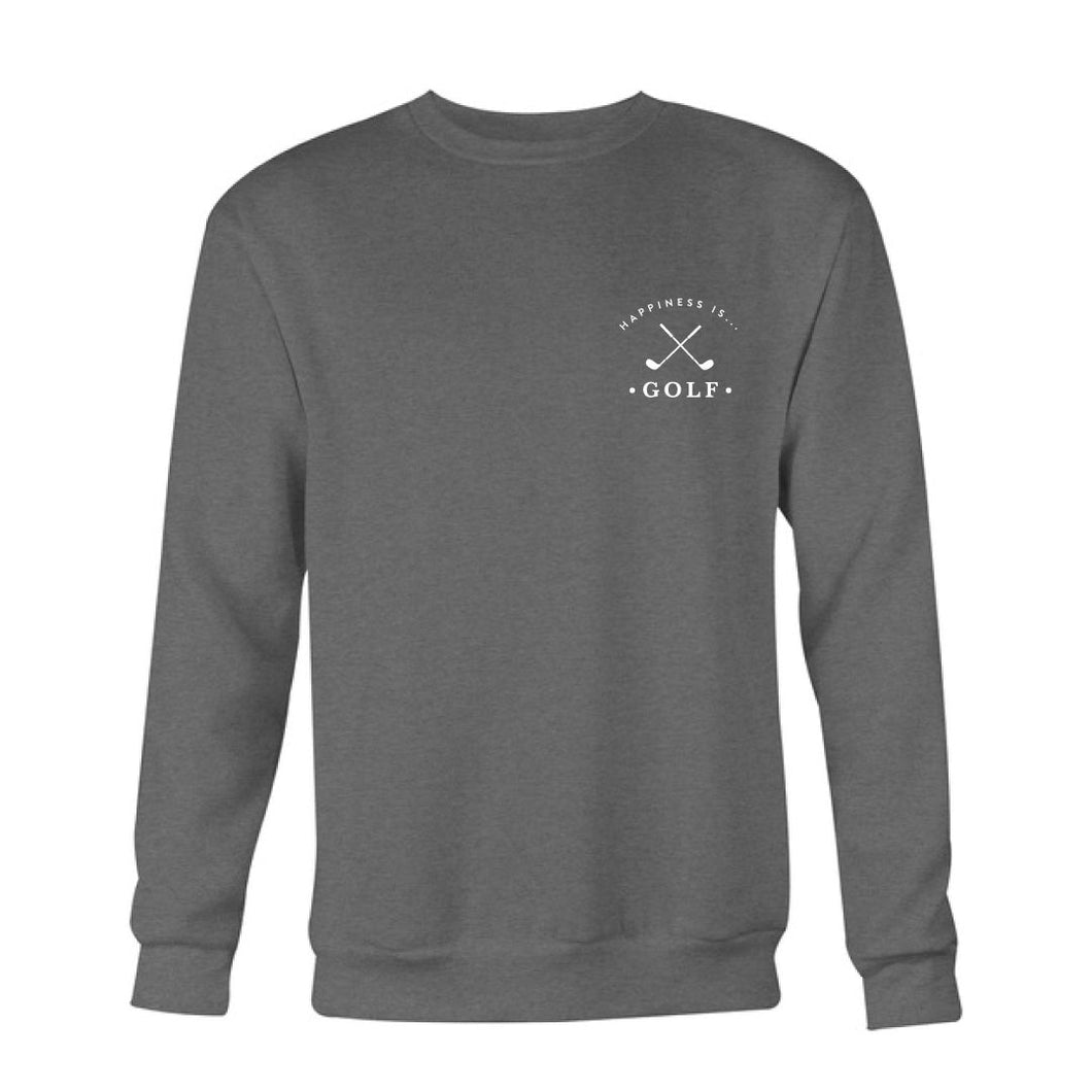 Men's Golf Crew Sweatshirt, Charcoal
