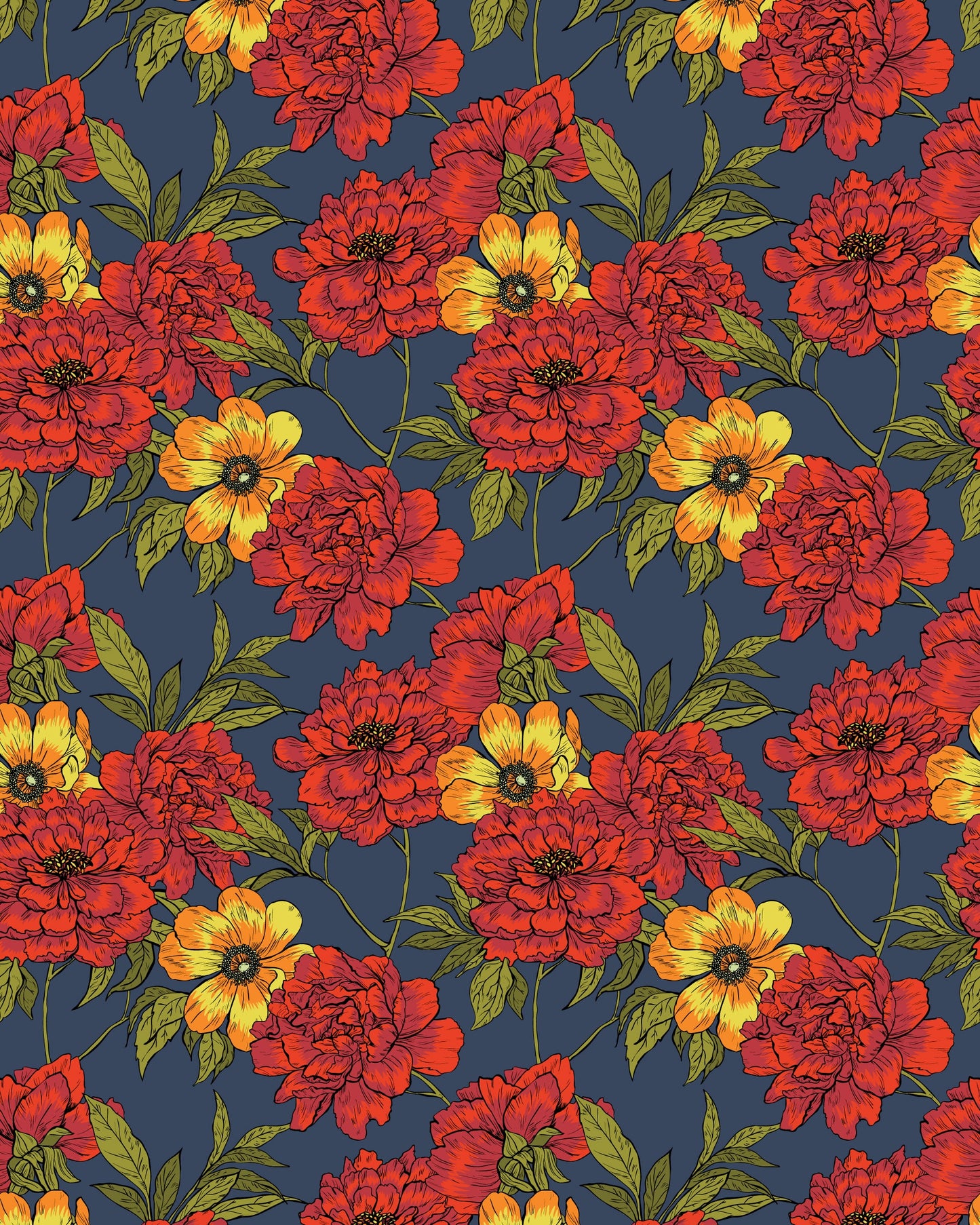 Women's Wild Peonies Print Jumpsuit