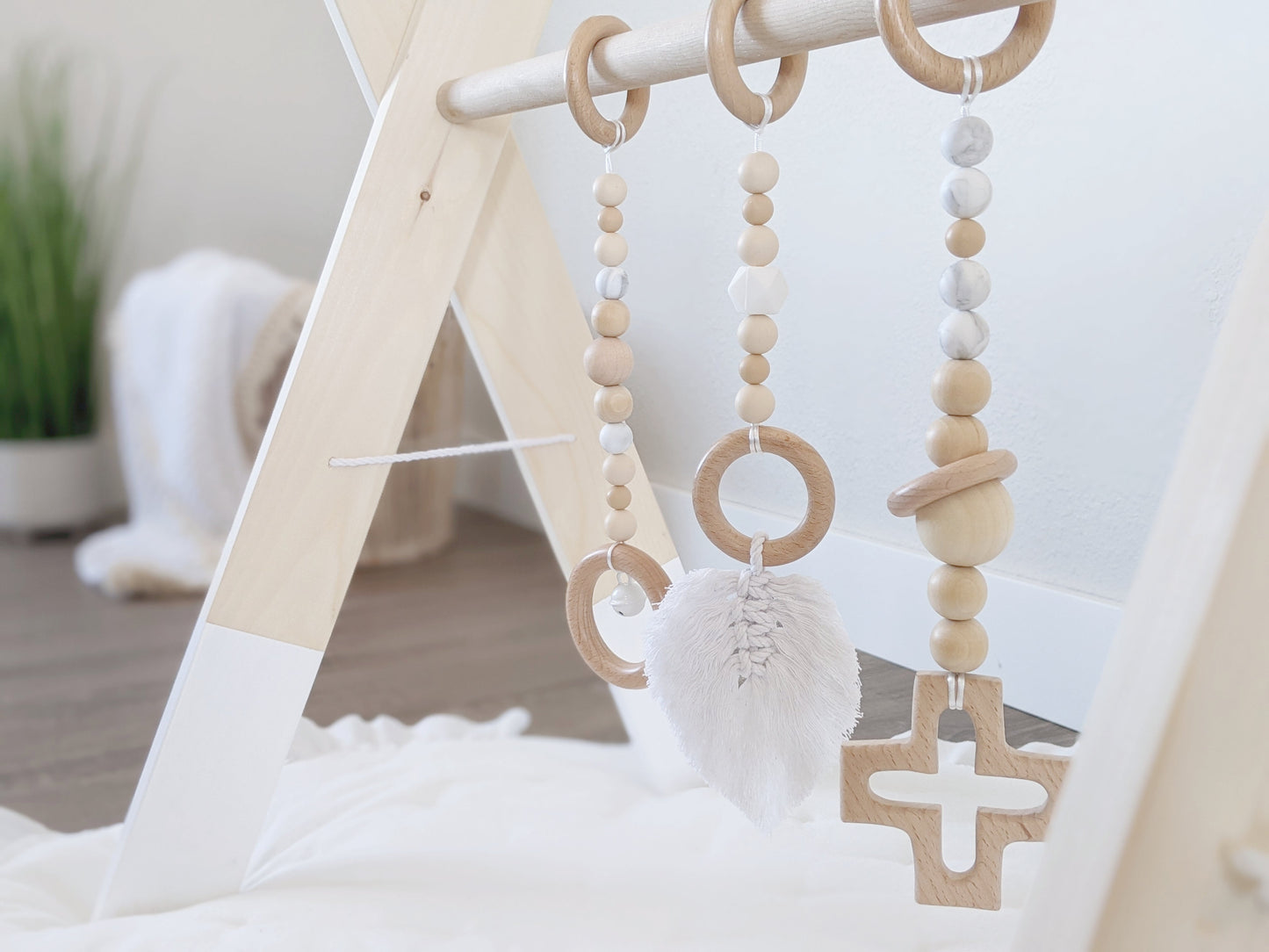 Wooden Baby Gym+Toys