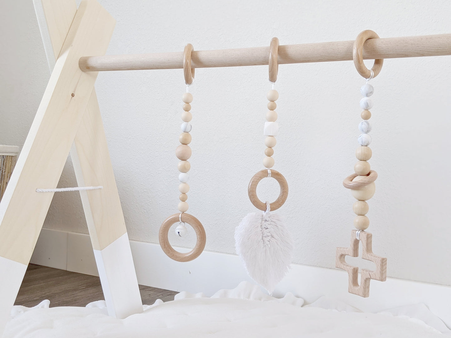 Wooden Baby Gym+Toys