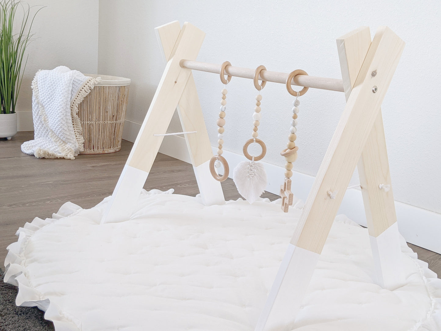 Wooden Baby Gym+Toys