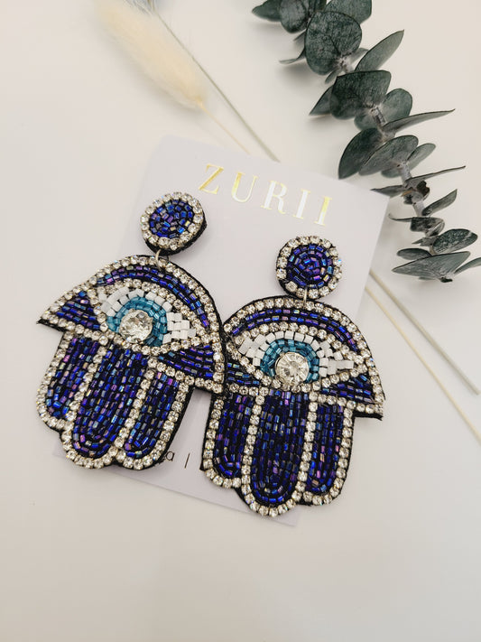 Hamsa Earrings