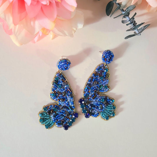 Blue Butterfly earrings