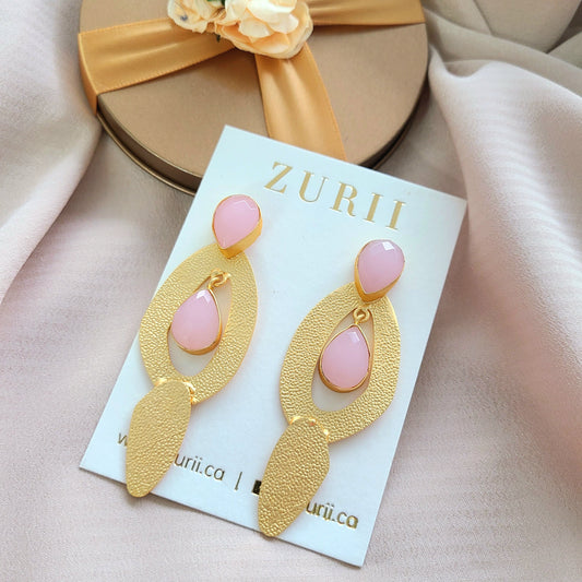 Sarah earrings-Pink