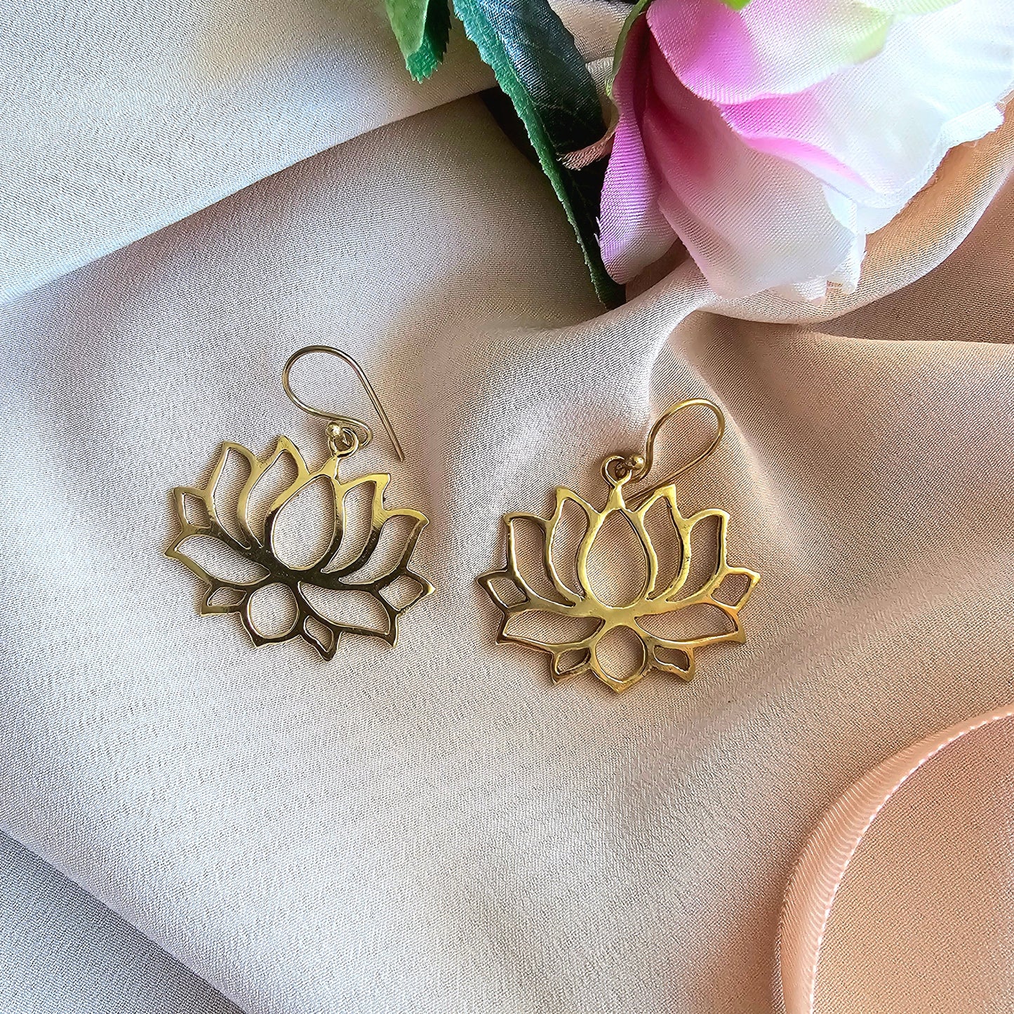 Lotus earrings