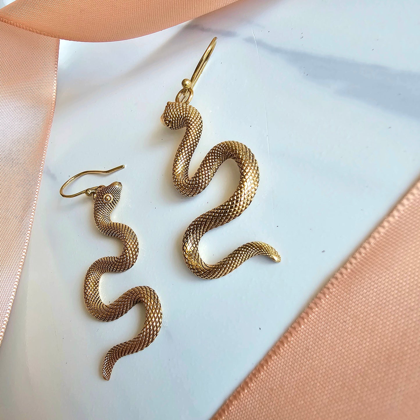 Snake earrings