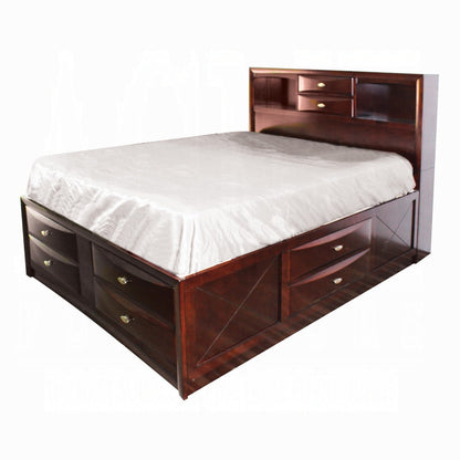 Neend Multi Drawer Storage Platform Bed - Expresso